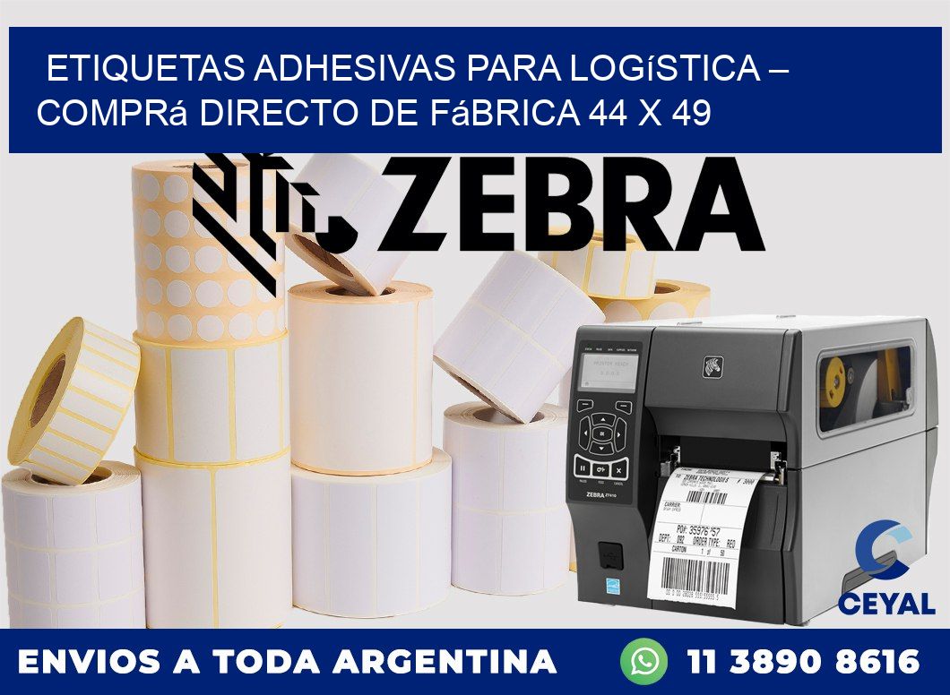 Etiquetas Adhesivas para Logística – Comprá Directo de Fábrica 44 x 49