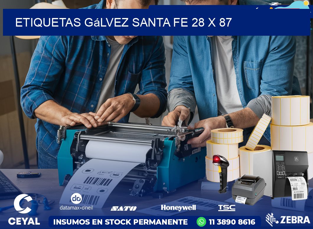 Etiquetas Gálvez Santa Fe 28 x 87