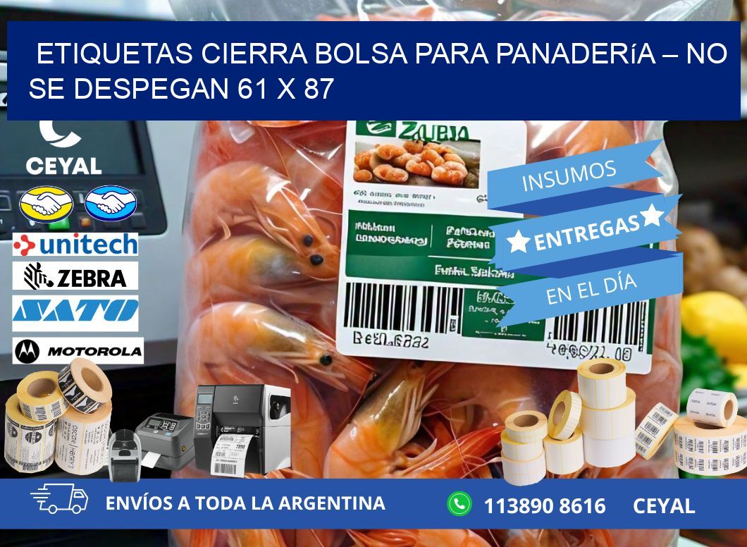 Etiquetas cierra bolsa para panadería – No se despegan 61 x 87