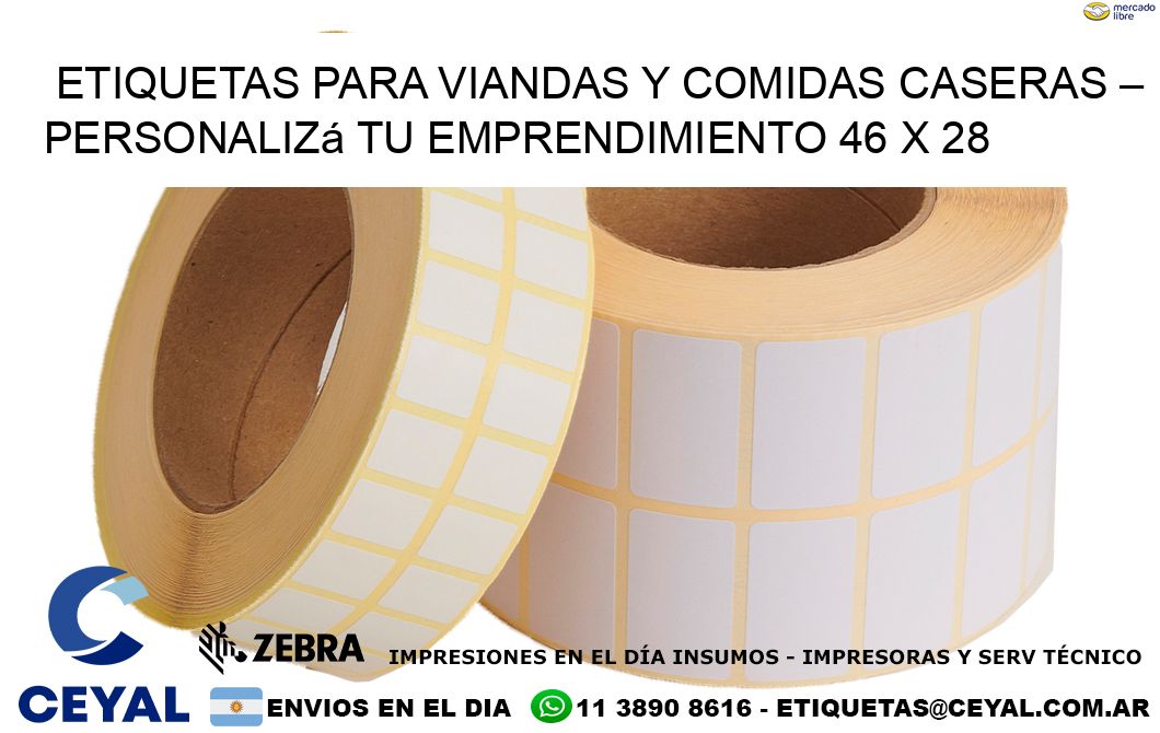 Etiquetas para Viandas y Comidas Caseras – Personalizá Tu Emprendimiento 46 x 28