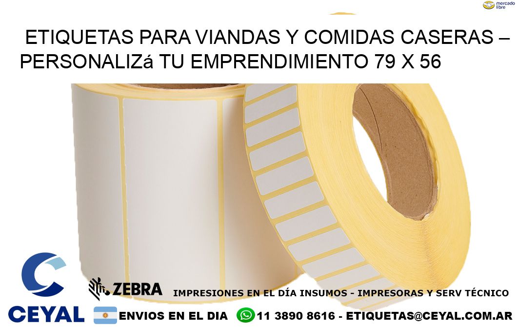 Etiquetas para Viandas y Comidas Caseras – Personalizá Tu Emprendimiento 79 x 56