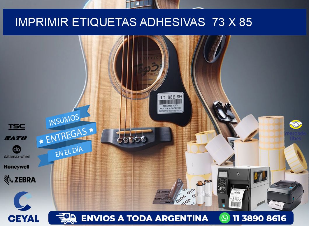 Imprimir Etiquetas adhesivas  73 x 85