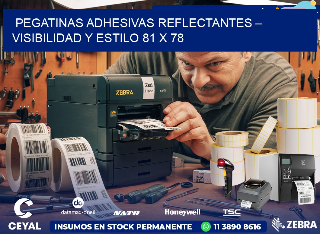 Pegatinas Adhesivas Reflectantes – Visibilidad y Estilo 81 x 78