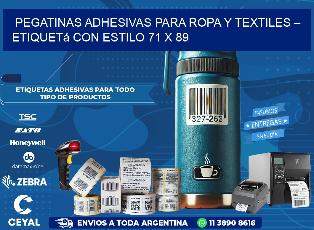 Pegatinas Adhesivas para Ropa y Textiles – Etiquetá con Estilo 71 x 89