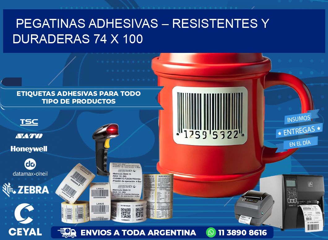 Pegatinas Adhesivas – Resistentes y Duraderas 74 x 100