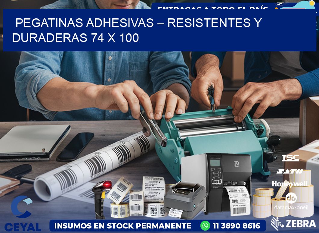 Pegatinas Adhesivas – Resistentes y Duraderas 74 x 100