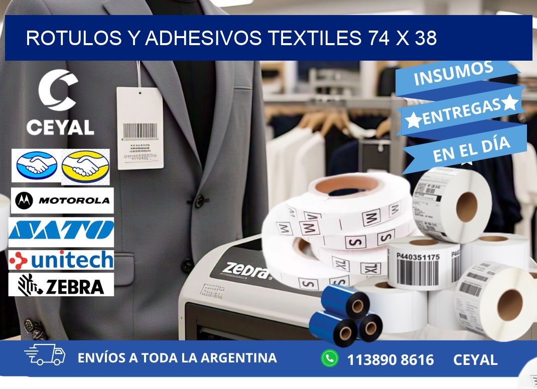 ROTULOS Y ADHESIVOS TEXTILES 74 x 38