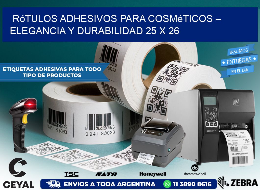 Rótulos Adhesivos para Cosméticos – Elegancia y Durabilidad 25 x 26