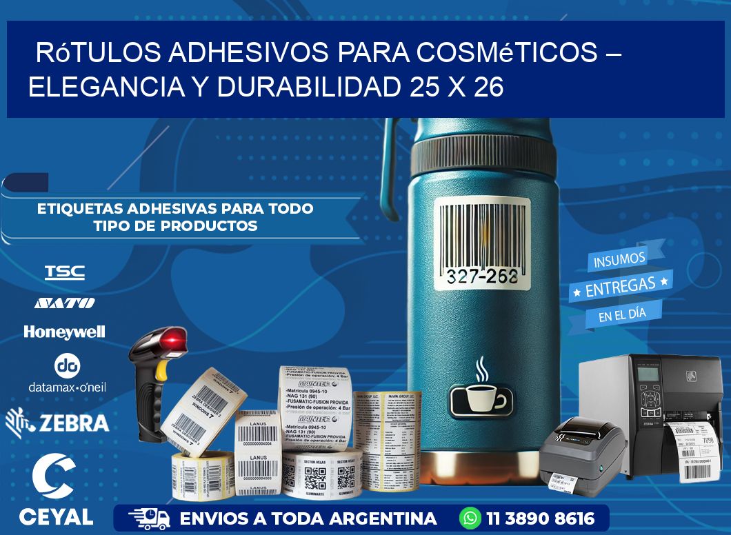 Rótulos Adhesivos para Cosméticos – Elegancia y Durabilidad 25 x 26