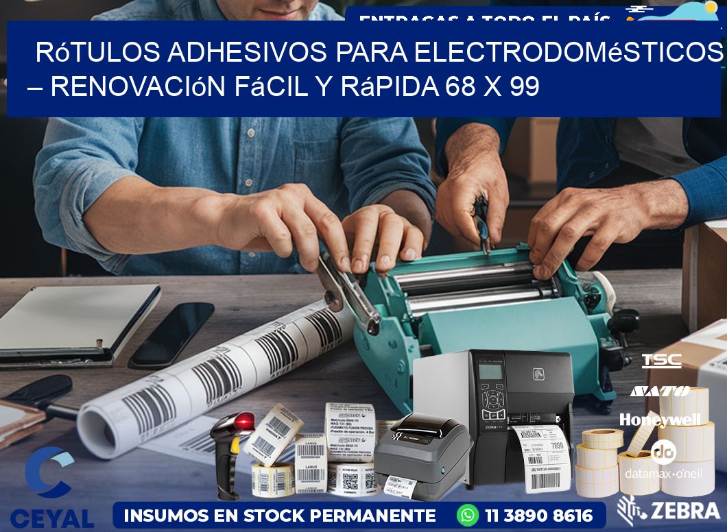 Rótulos Adhesivos para Electrodomésticos – Renovación Fácil y Rápida 68 x 99