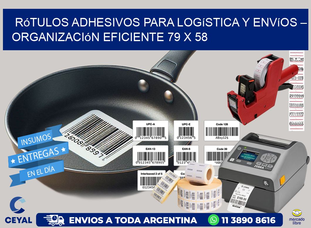 Rótulos Adhesivos para Logística y Envíos – Organización Eficiente 79 x 58