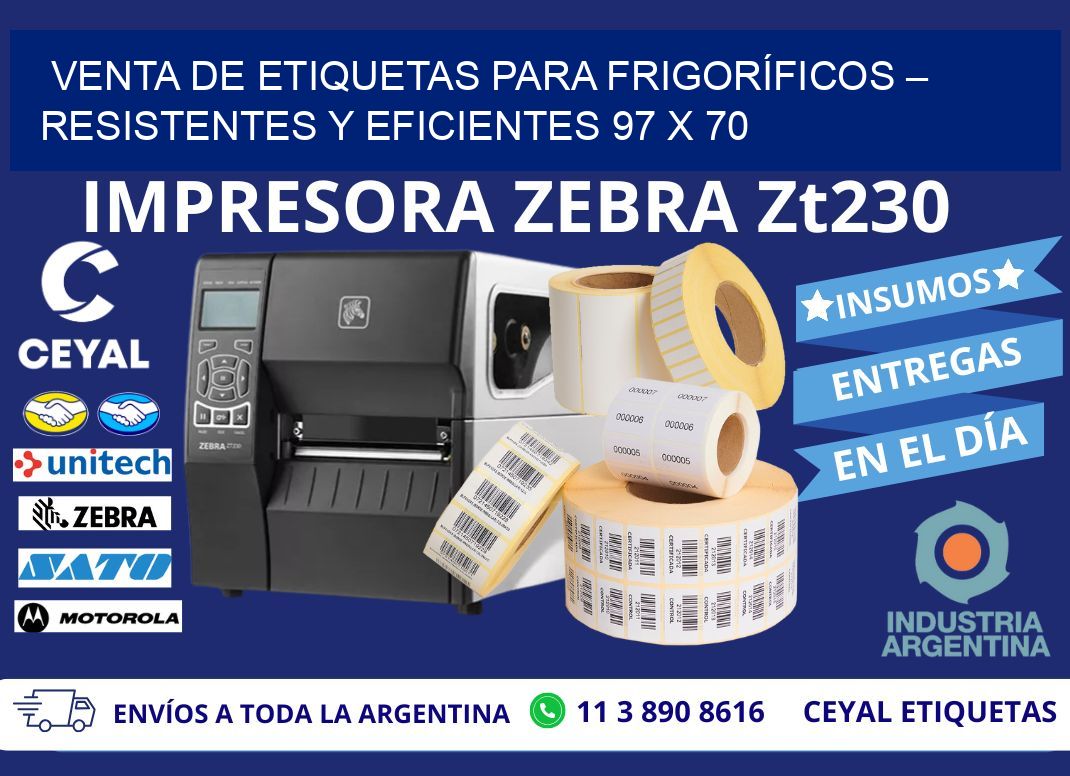 VENTA DE ETIQUETAS PARA FRIGORÍFICOS – RESISTENTES Y EFICIENTES 97 x 70