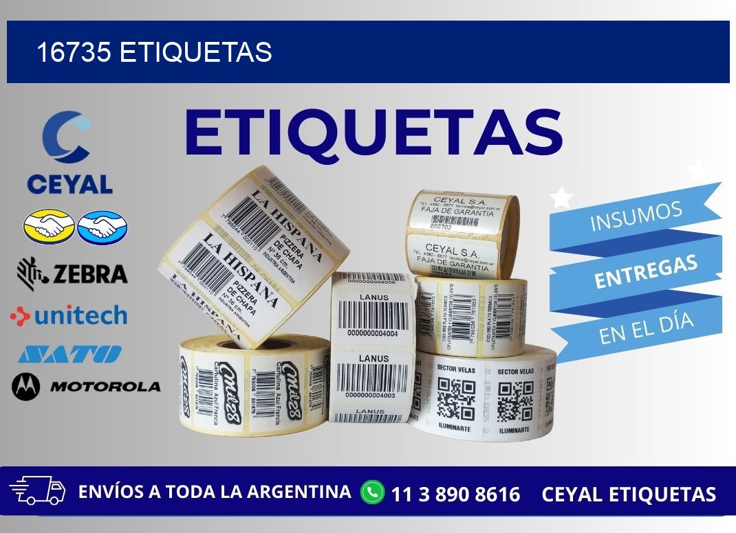 16735 ETIQUETAS