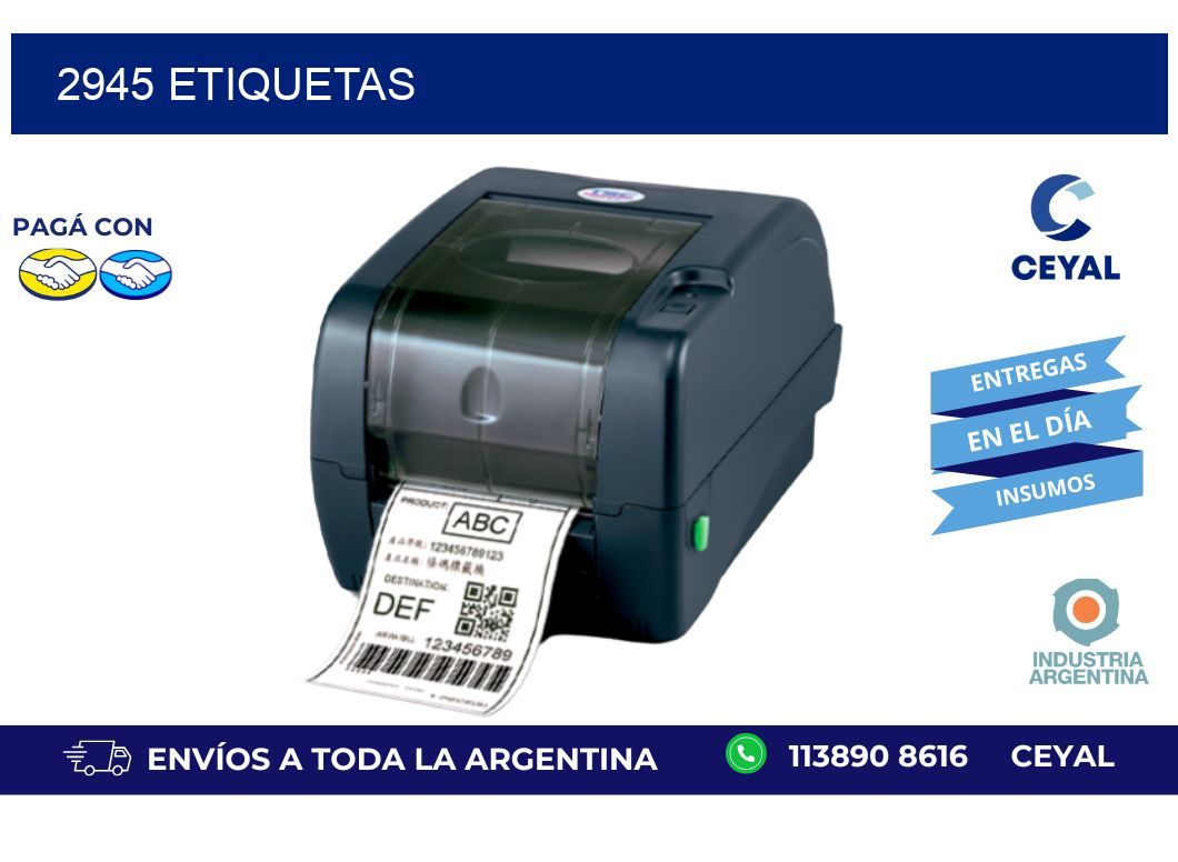 2945 ETIQUETAS