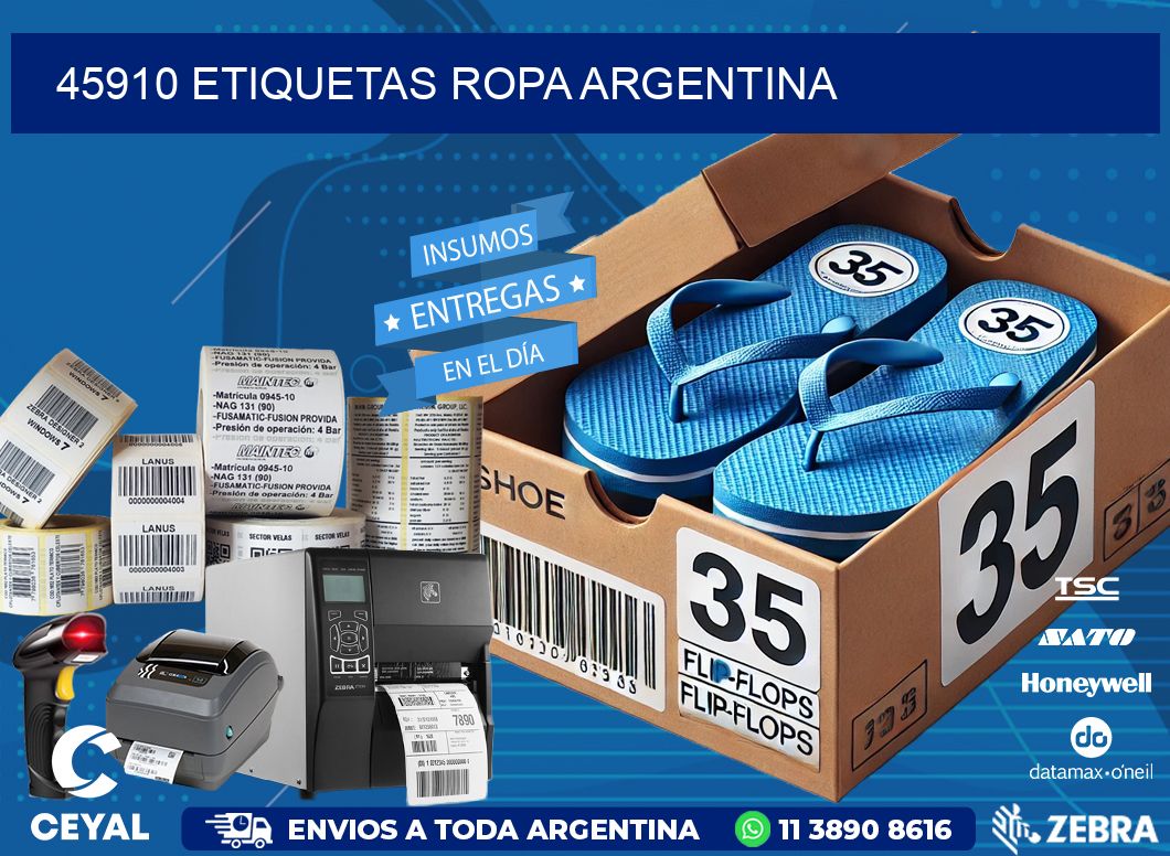 45910 ETIQUETAS ROPA ARGENTINA