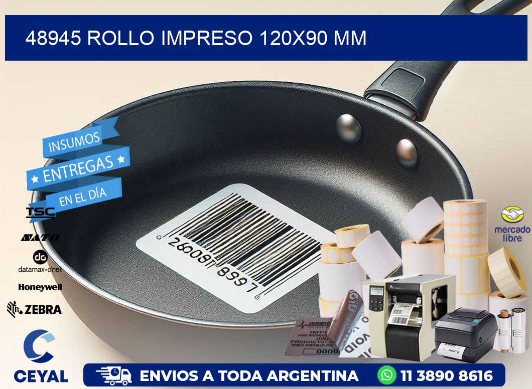 48945 ROLLO IMPRESO 120x90 mm