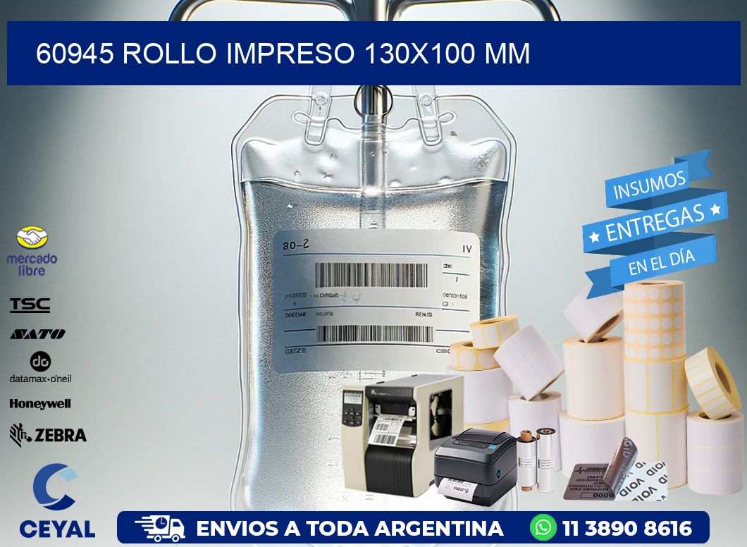 60945 ROLLO IMPRESO 130×100 mm