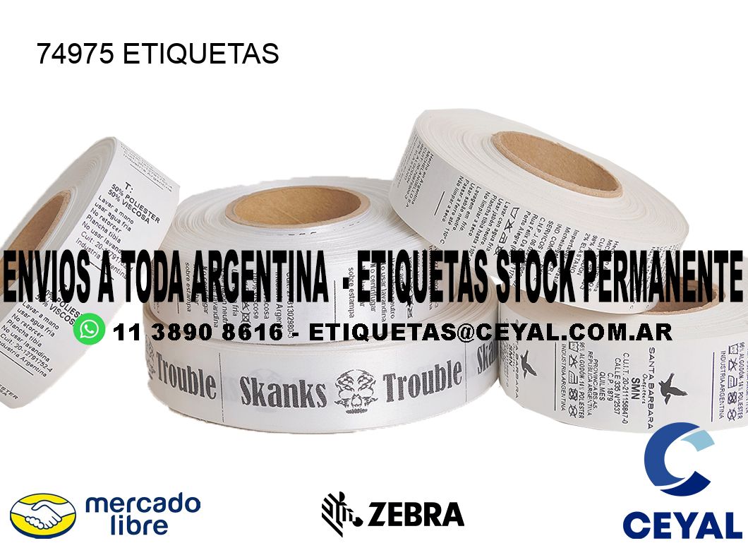 74975 ETIQUETAS
