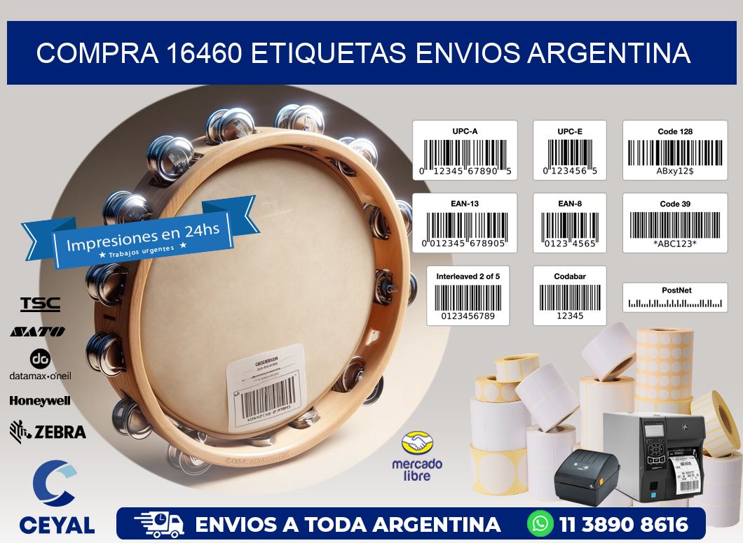 COMPRA 16460 ETIQUETAS ENVIOS ARGENTINA