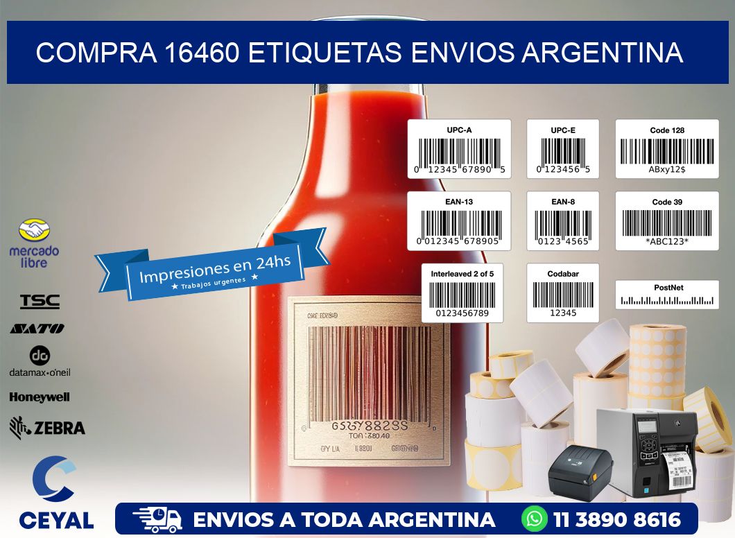 COMPRA 16460 ETIQUETAS ENVIOS ARGENTINA