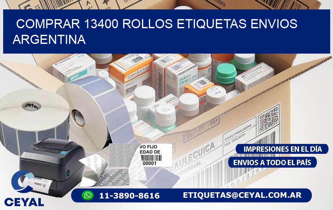 COMPRAR 13400 ROLLOS ETIQUETAS ENVIOS ARGENTINA