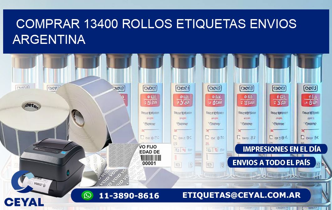 COMPRAR 13400 ROLLOS ETIQUETAS ENVIOS ARGENTINA