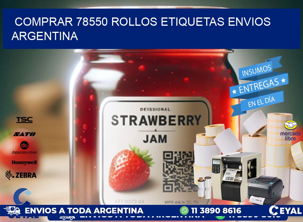 COMPRAR 78550 ROLLOS ETIQUETAS ENVIOS ARGENTINA