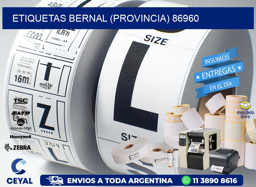 ETIQUETAS BERNAL (PROVINCIA) 86960