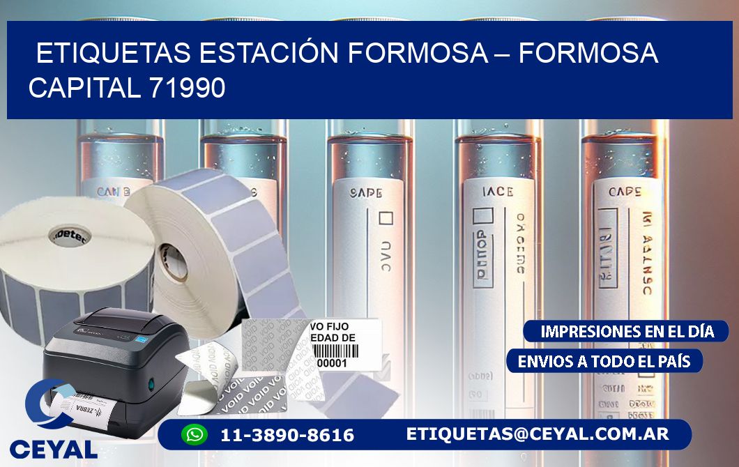 ETIQUETAS ESTACIÓN FORMOSA – FORMOSA CAPITAL 71990