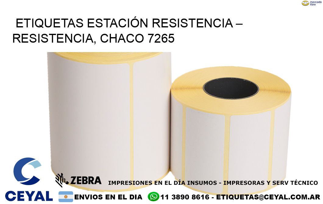 ETIQUETAS ESTACIÓN RESISTENCIA – RESISTENCIA, CHACO 7265