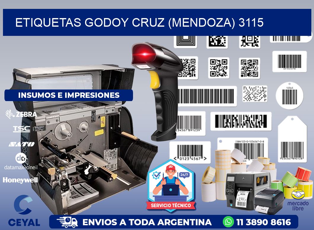 ETIQUETAS GODOY CRUZ (MENDOZA) 3115