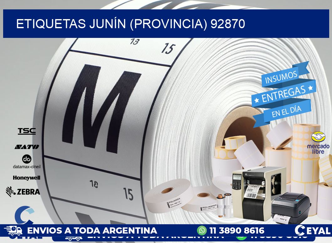 ETIQUETAS JUNÍN (PROVINCIA) 92870