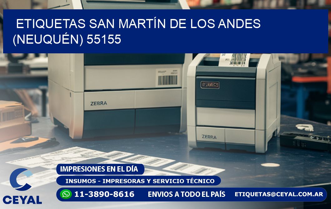 ETIQUETAS SAN MARTÍN DE LOS ANDES (NEUQUÉN) 55155