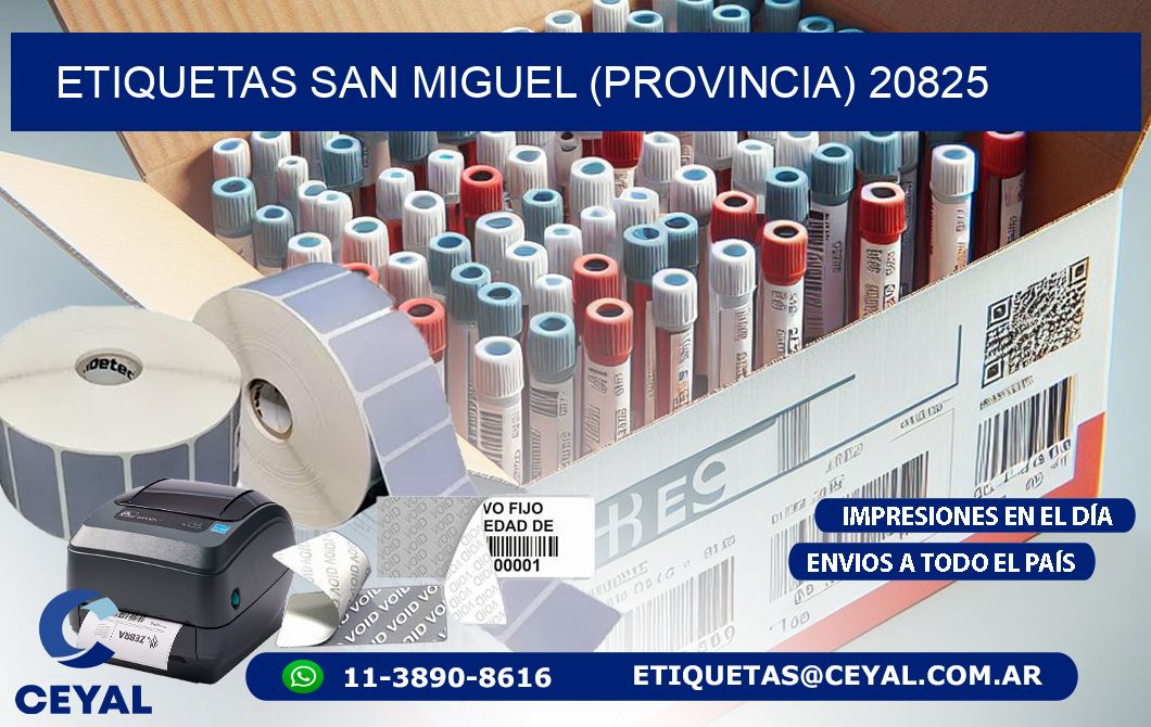 ETIQUETAS SAN MIGUEL (PROVINCIA) 20825