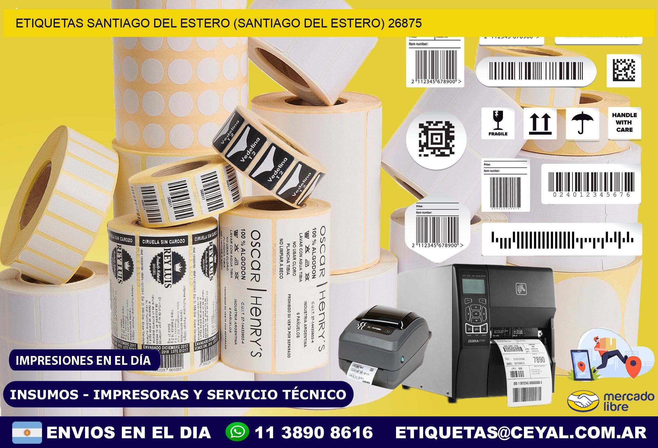 ETIQUETAS SANTIAGO DEL ESTERO (SANTIAGO DEL ESTERO) 26875