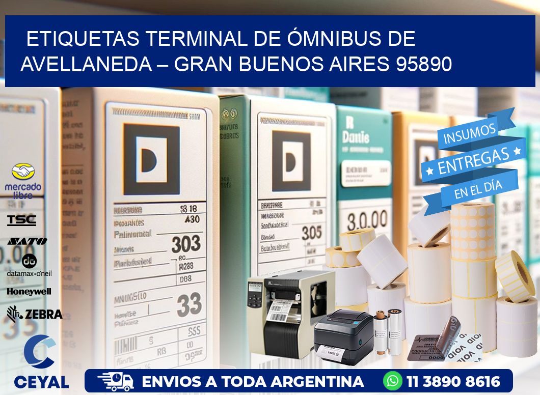 ETIQUETAS TERMINAL DE ÓMNIBUS DE AVELLANEDA – GRAN BUENOS AIRES 95890