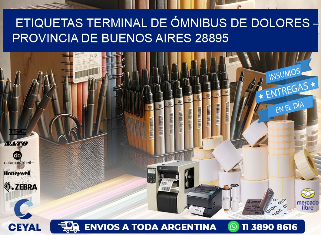 ETIQUETAS TERMINAL DE ÓMNIBUS DE DOLORES – PROVINCIA DE BUENOS AIRES 28895