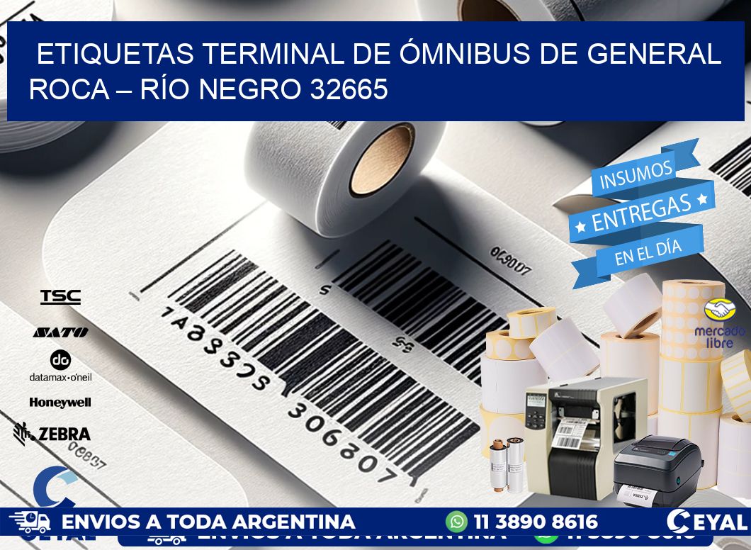 ETIQUETAS TERMINAL DE ÓMNIBUS DE GENERAL ROCA – RÍO NEGRO 32665