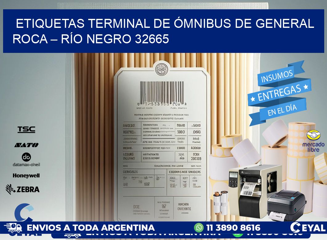 ETIQUETAS TERMINAL DE ÓMNIBUS DE GENERAL ROCA – RÍO NEGRO 32665