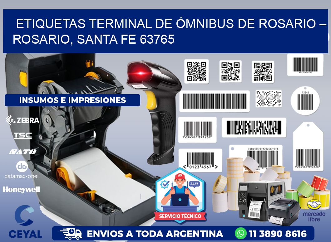 ETIQUETAS TERMINAL DE ÓMNIBUS DE ROSARIO – ROSARIO, SANTA FE 63765