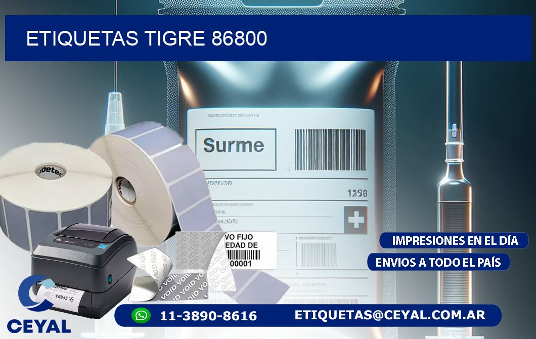 ETIQUETAS TIGRE 86800