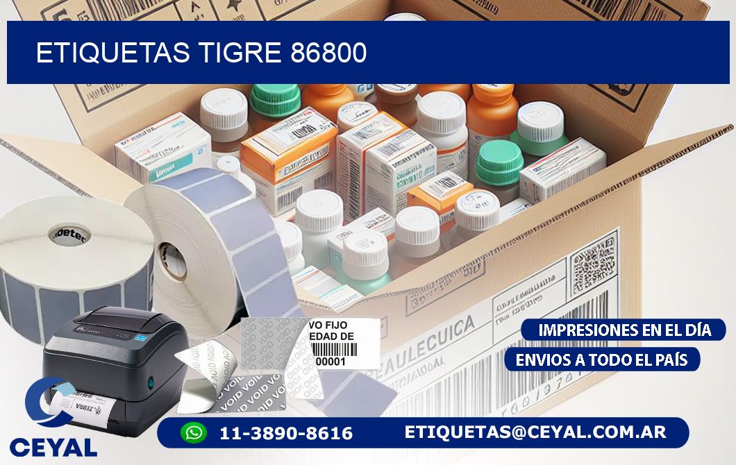 ETIQUETAS TIGRE 86800