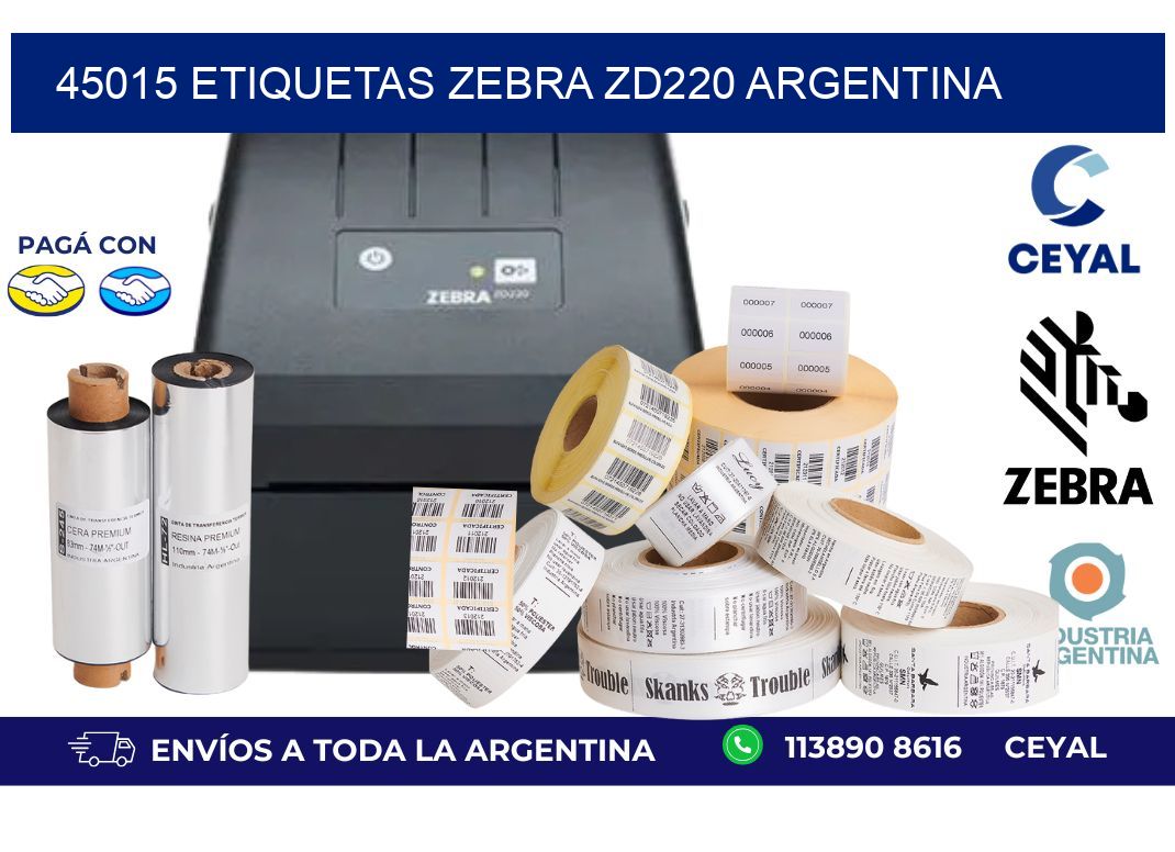 45015 etiquetas zebra zd220 argentina